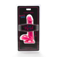 GET REAL - HAPPY DICKS DILDO 12 CM WITH PINK TESTICLES