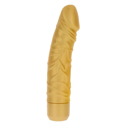 Get Real Gold Dicker Vibrador Dorado – Diseño Curvado Para Placer Intenso