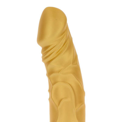 Get Real Gold Dicker Vibrador Dorado – Diseño Curvado Para Placer Intenso