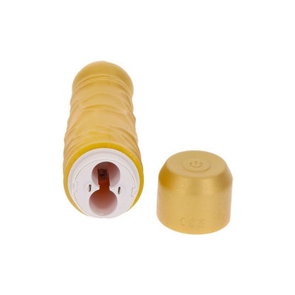 Get Real Gold Dicker Vibrador Dorado – Diseño Curvado Para Placer Intenso