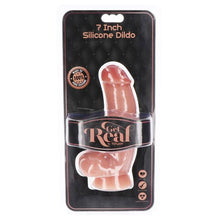 GET REAL - 18 CM SILICONE DILDO WITH NATURAL TESTICLES