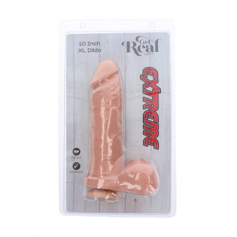 Comprar GET REAL Extreme XL Dildo 25 5 Cm Natural – Consolador Realista Con Base De Ventosa Para Experiencia Placentera-Noxtic