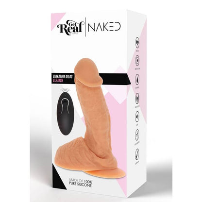 Comprar Get Real Dildo Vibrador Silicona Natural – Realismo Con Base Ventosa Para Estimulación Profunda-Noxtic