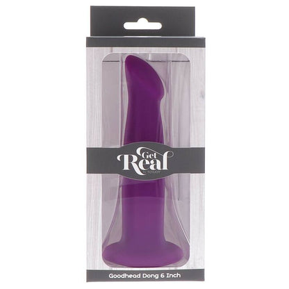Comprar GET REAL Goodhead Dong 12 Cm Morado – Diseño Ergonómico Con Base De Ventosa Para Uso Versátil-Noxtic