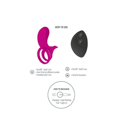 Anello vibrante XOCOON Fuchsia – Stimolatore con sensazioni eccitanti per la coppia