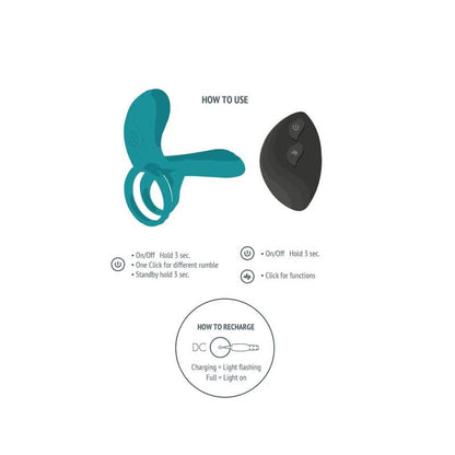 XOCOON - GREEN VIBRATING RING FOR COUPLES
