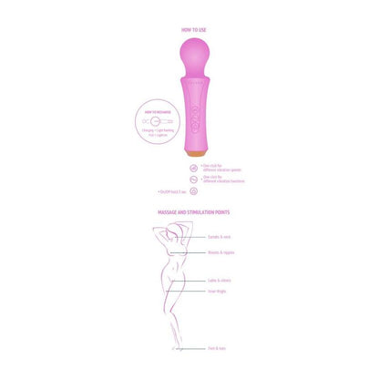 XOCOON Fuchsia Personal Wand – Massaggiatore ricaricabile con vibrazione profonda e confortevole