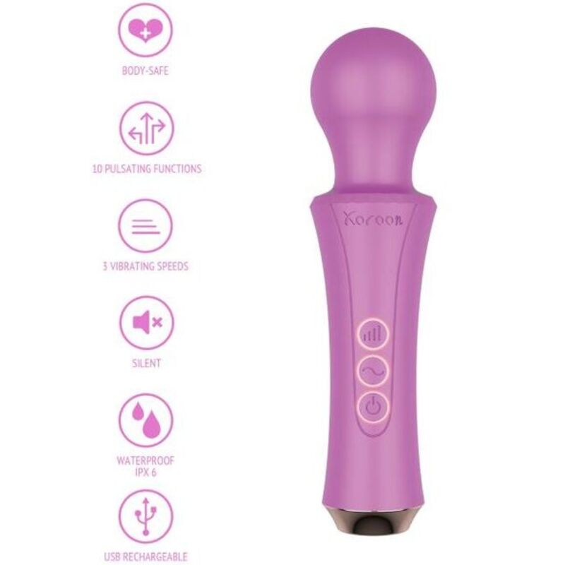 XOCOON Fuchsia Personal Wand – Massaggiatore ricaricabile con vibrazione profonda e confortevole