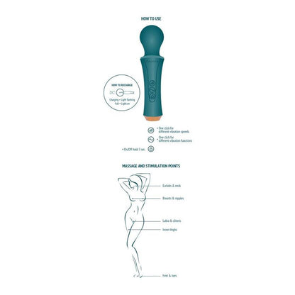 Comprar XOCOON The Personal Wand Verde – Masajeador Recargable Con Diseño Ergonómico-Noxtic