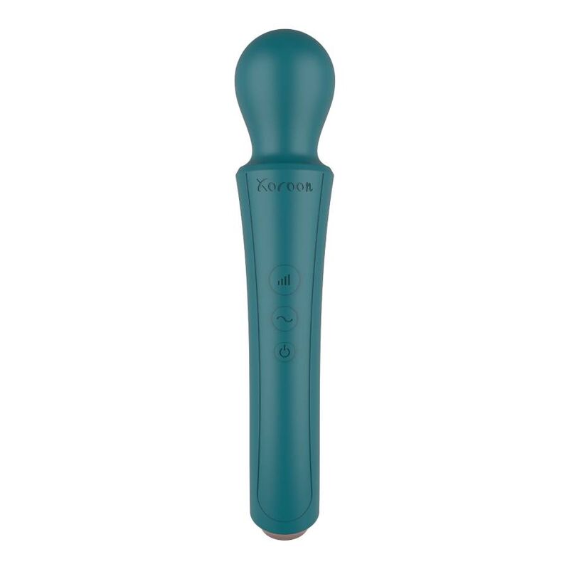 XOCOON The Curved Wand Green – Vibratore ricaricabile con design ergonomico per il piacere personale