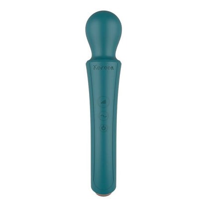 XOCOON The Curved Wand Green – Vibratore ricaricabile con design ergonomico per il piacere personale