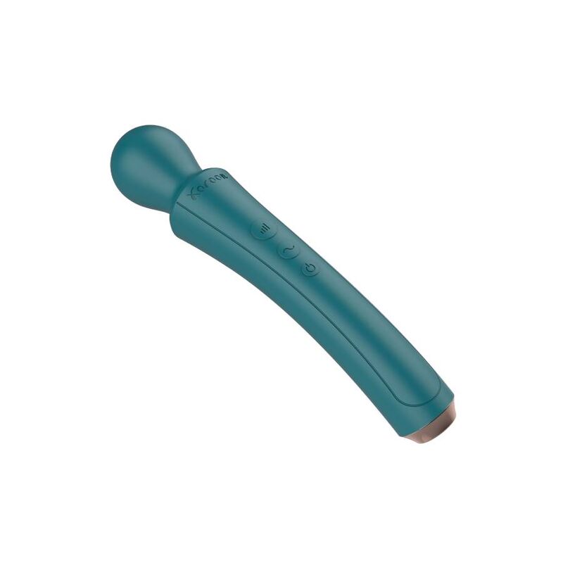 XOCOON The Curved Wand Green – Vibratore ricaricabile con design ergonomico per il piacere personale
