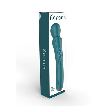 XOCOON The Curved Wand Green – Vibratore ricaricabile con design ergonomico per il piacere personale