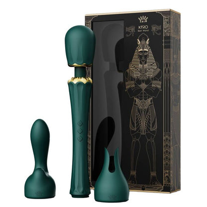 Comprar ZALO Kyro Wand Verde – Masajeador Elegante Con Diseño Inspirado En Faraones-Noxtic