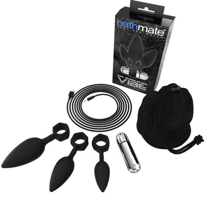 BATHMATE Anal Training Plugs Vibe – Kit di allenamento con stimolatore per un'esplorazione sicura
