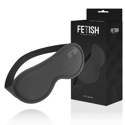 Fetish Submissive Antifaz Cuero Vegano II – Estilo Elegante Con Forro De Neopreno Para Experiencias Únicas