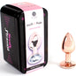 SECRETPLAY Metal Butt Plug Oro Rosa Talla S – Diseño Elegante Para Nueva Experiencia Sensorial