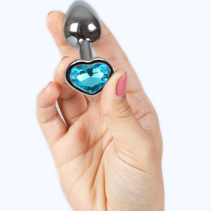 Plug anale SECRETPLAY Blue Heart taglia S – Design elegante per nuove esperienze di piacere