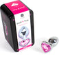 SECRETPLAY - METAL BUTT PLUG FUCHSIA HEART SIZE S 7 CM