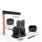 Comprar DARKNESS Esposas Y Collar De Cuero Negro – Diseño Elegante Para Explorar Tu Placer Con Confianza-Noxtic