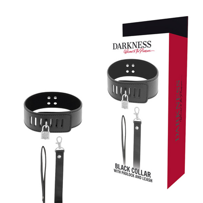 Comprar DARKNESS Collar Con Candado Negro – Diseño Elegante Para Comodidad Y Control-Noxtic