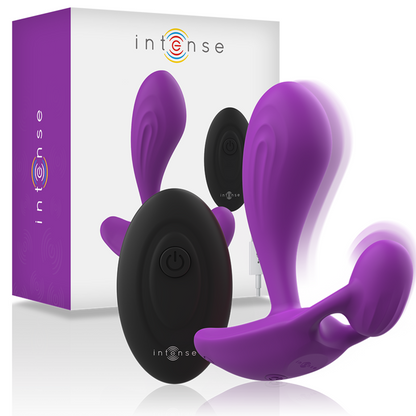 Comprar Intense Shelly Duo Morado – Vibrador Recargable Con Doble Estimulación Para Placer Diversificado-Noxtic