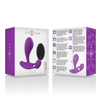 Intense Shelly Duo Morado – Vibrador Recargable Con Doble Estimulación Para Placer Diversificado
