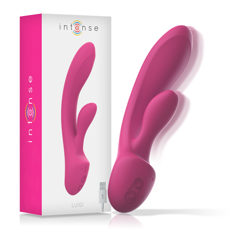 Comprar Intense Luigi Vibrador Rabbit Rosa – Estimulador Con Doble Motor Y Mango Ergonómico De Silicona-Noxtic