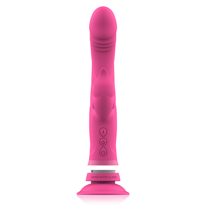 Vibratore Rabbit INTENSE Julio Rosa – Vibratore medico ricaricabile in silicone con design elegante