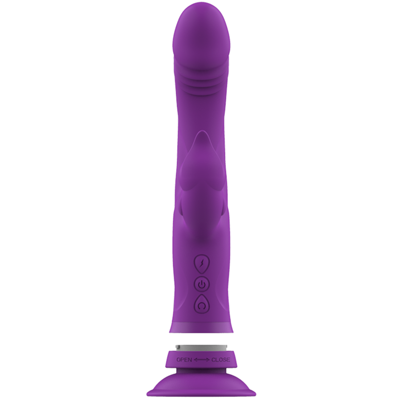 INTENSE - CASANOVA VIBRATOR RABBIT SILICONE TRIPLE MOTOR PURPLE