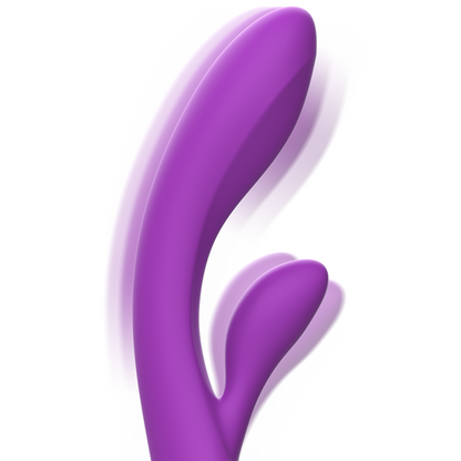 INTENSE - LUIGI LIQUID SILICONE RABBIT VIBRATOR PURPLE