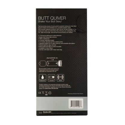 ROCKS-OFF Butt Quiver – Stimolatore a 7 velocità per un piacere personalizzato