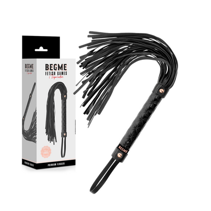Comprar BEGME Black Edition Látigo Cuero Vegano – Diseño Elegante Para Explorar Nuevas Sensaciones-Noxtic
