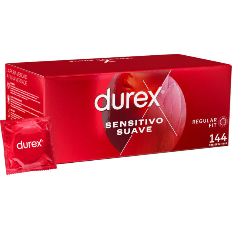 Comprar DUREX Sensitivo Suave 144 Unidades – Preservativos Con Ajuste Excepcional Para Mayor Placer-PRESERVATIVOS-Noxtic