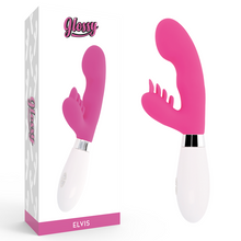 Comprar GLOSSY Rabbit Elvis Rosa – Juguete Erótico Con Diseño Ergonómico Y 10 Funciones De Vibración-Noxtic