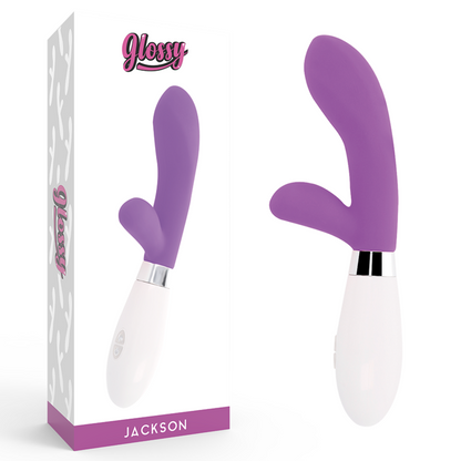 Comprar GLOSSY Jackson Rabbit Lila – Juguete Ergonómico De Silicona Médica Para Placer Personal-Noxtic