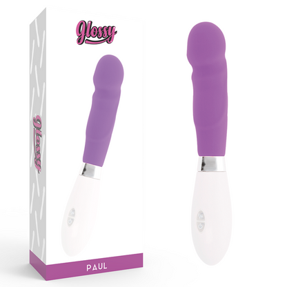 Comprar GLOSSY Paul Vibrador Lila – Diseño Realista Con Curva Especializada Para Comodidad Total-Noxtic
