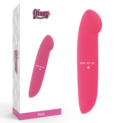 Comprar GLOSSY Phil Vibrador Rosa – Diseño Elegante Y Discreto Para Bienestar Personal-Noxtic