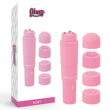Comprar GLOSSY Pocket Kurt Rosa – Masajeador Compacto Con Diseño Elegante-Noxtic