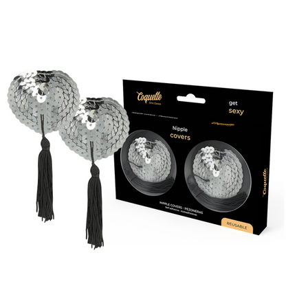 Comprar COQUETTE Cubre Pezones Silver – Diseño Elegante Con Cinta Autoadhesiva Para Realzar Tu Estilo-Noxtic