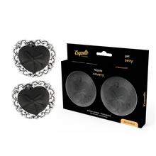 Comprar Coquette Chic Desire Cubre Pezones Negro – Fácil Aplicación Con Cinta Autoadhesiva-Noxtic