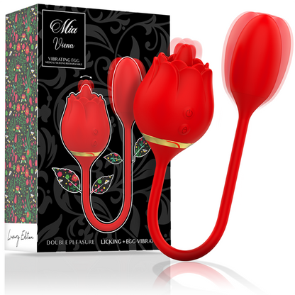Comprar MIA Viena Double Pleasure – Masajeador Con Licking Y Huevo Vibrador Para Placer Doble-Noxtic