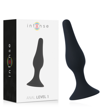 Comprar Intense Anal Level 1 10.5cm Negro – Diseño Conico Para Estimulación Suave y Placer Aumentado-Noxtic