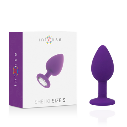 Plug anale viola Shelki S INTENSE – Plug anale con punta affusolata morbida per la massima stimolazione