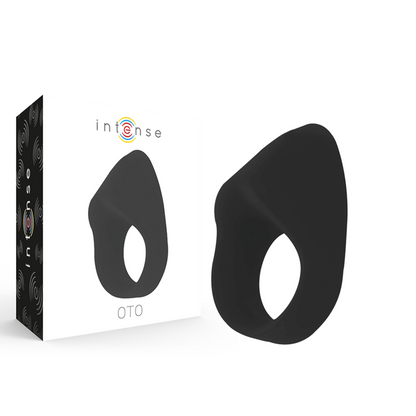Comprar INTENSE Oto Anillo Vibrador Recargable Negro – Estimulador Con 20 Velocidades Para Placer Personalizado-Noxtic