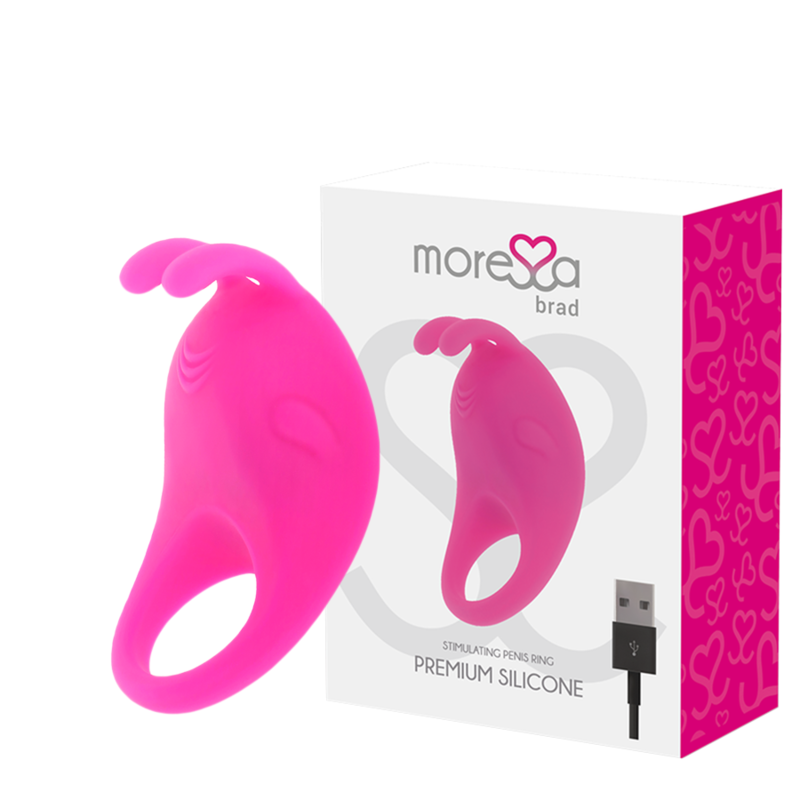 Comprar MORESSE Brad Premium Silicone Rosa – Juguete Recargable Con Diseño Innovador Para Placer Compartido-Noxtic
