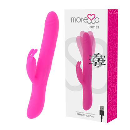 Comprar MORESSA Somer Rotador Perlados – Estimulador Silicona Premium Con Vibración Intensa-Noxtic