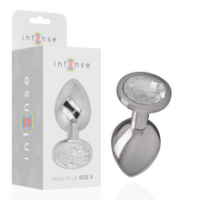 Comprar INTENSE Plug Anal Metal Con Cristal Plata Talla S – Diseño Elegante Para Placer Sensorial-Noxtic