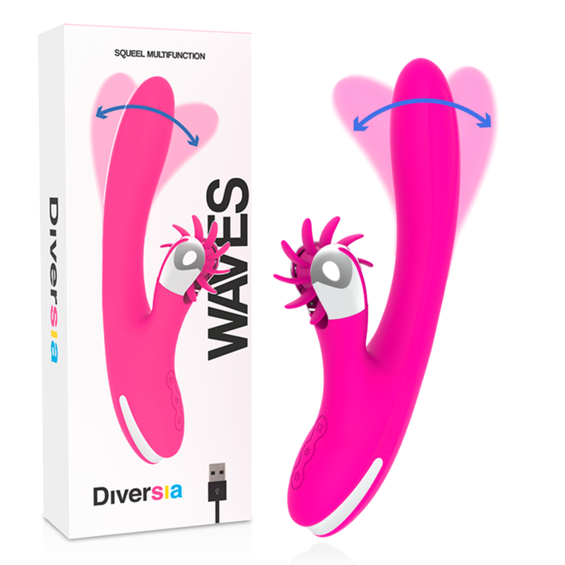 Comprar DIVERSIA Bunny Waves 24 CM – Vibrador Recargable Con Sistema De Estimulación Innovador-Noxtic