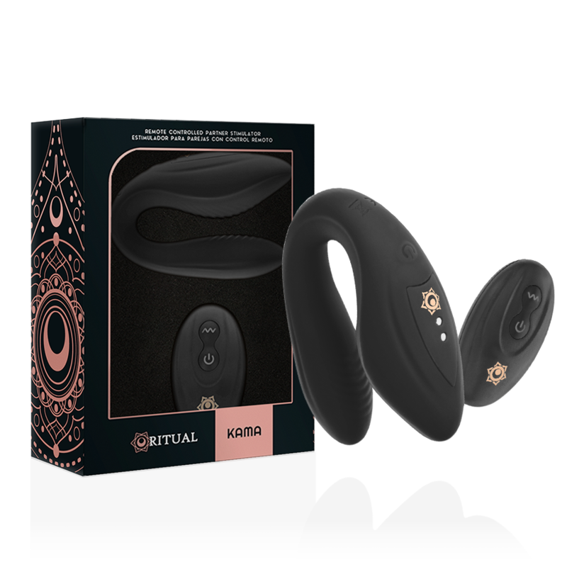 RITHUAL - REMOTE CONTROL KAMA FOR COUPLES BLACK